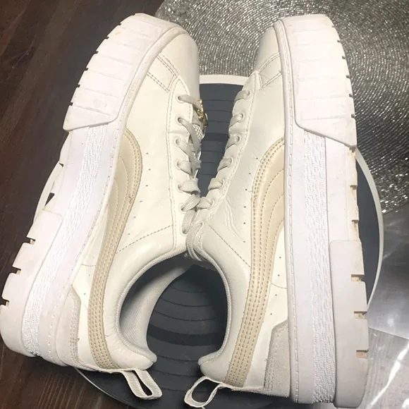 PUMA Mayze Leather Platform sneakers/shoes - Picture 7 of 12